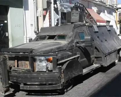FGR destruye en Tamaulipas 23 vehículos monstruos decomisados al crimen organizado