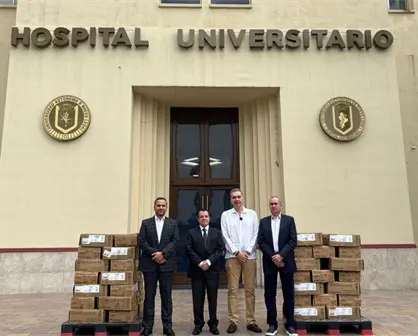 Waldo Fernández gestiona donativo de 14 millones en medicamentos al Hospital Universitario de Nuevo León
