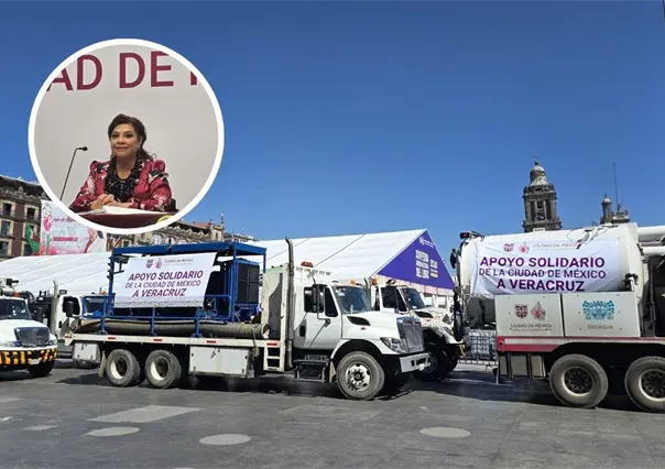Clara Brugada moviliza ayuda de CDMX a Veracruz tras intensas lluvias
