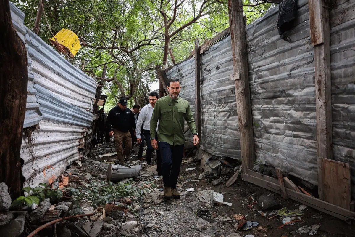 Durante el recorrido de arranque, autoridades realizaron una inspección por la zona afectada y destacaron la importancia de mantener vigilancia. Foto: Gobierno de Nuevo Leon.