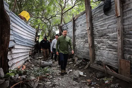 Avanza la restauración del Río Pesquería con demolición de construcciones ilegales y limpieza ambiental Avanza la restauración del Río Pesquería con demolición de construcciones ilegales y limpieza ambiental