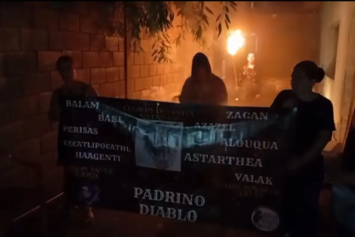 Integrantes de la Asociación Satanista de Tampico. Foto: Axel Hassel