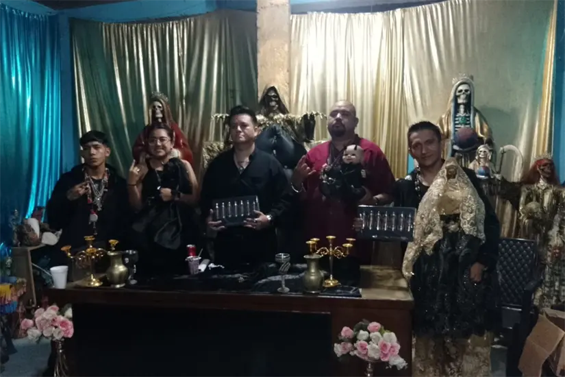 Integrantes de la Asociación Satanista de Tampico. Foto: Axel Hassel
