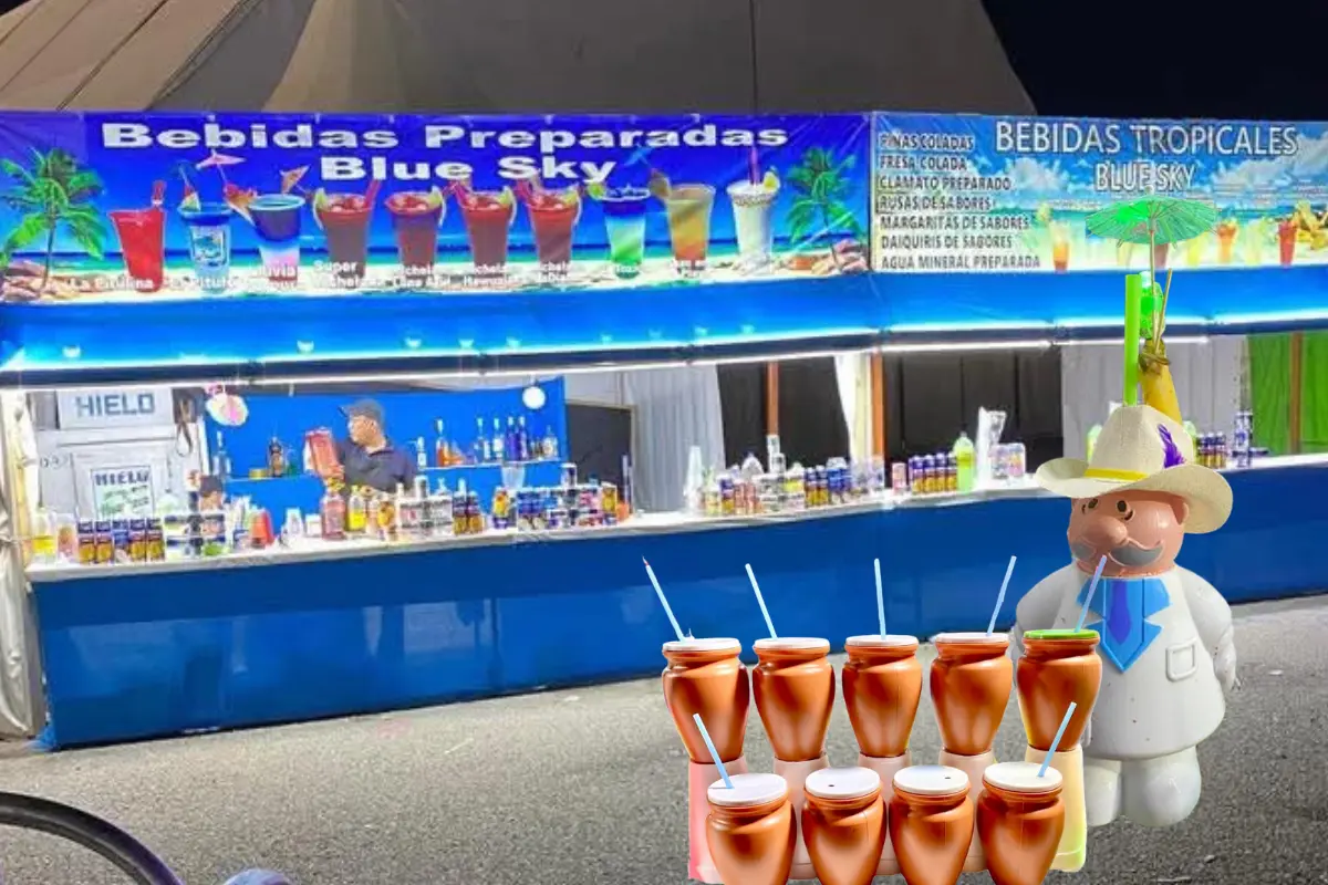 Disfruta de las bebidas de Blue SKy en la Feria Tamaulipas 2025 | Foto: Victoria Jiménez