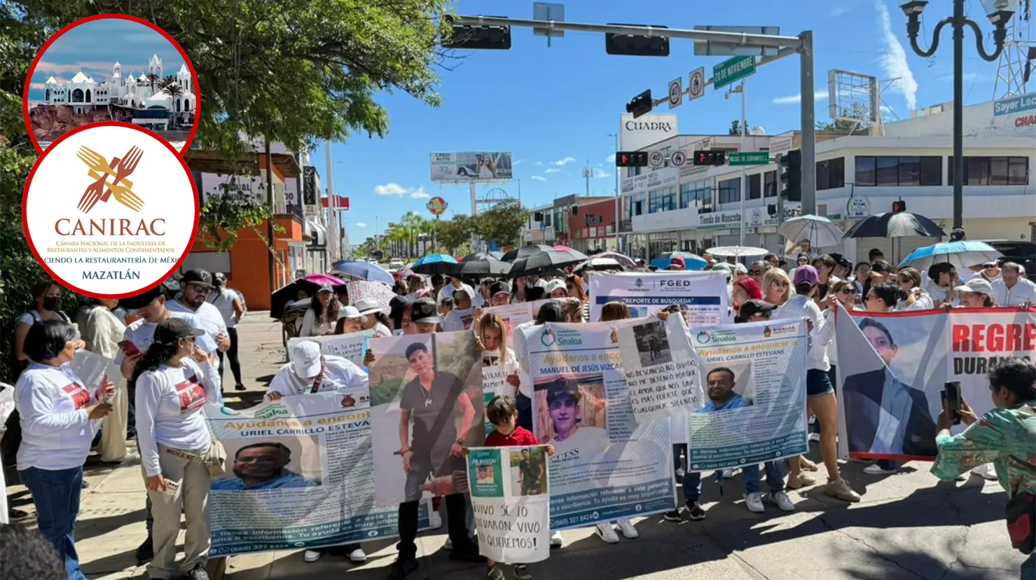 Canirac Mazatlán se pronunció por el caso de Carlos Emilio desparecido en un restaurante bar del puerto. Foto: Especial.