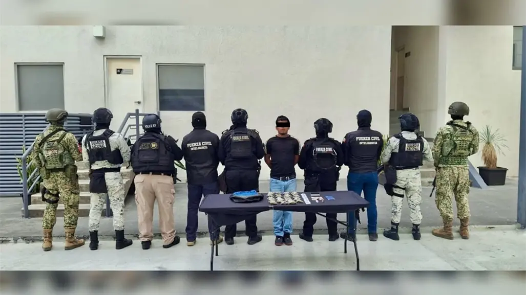 Capturan a presunto homicida en Monterrey con drogas durante operativo