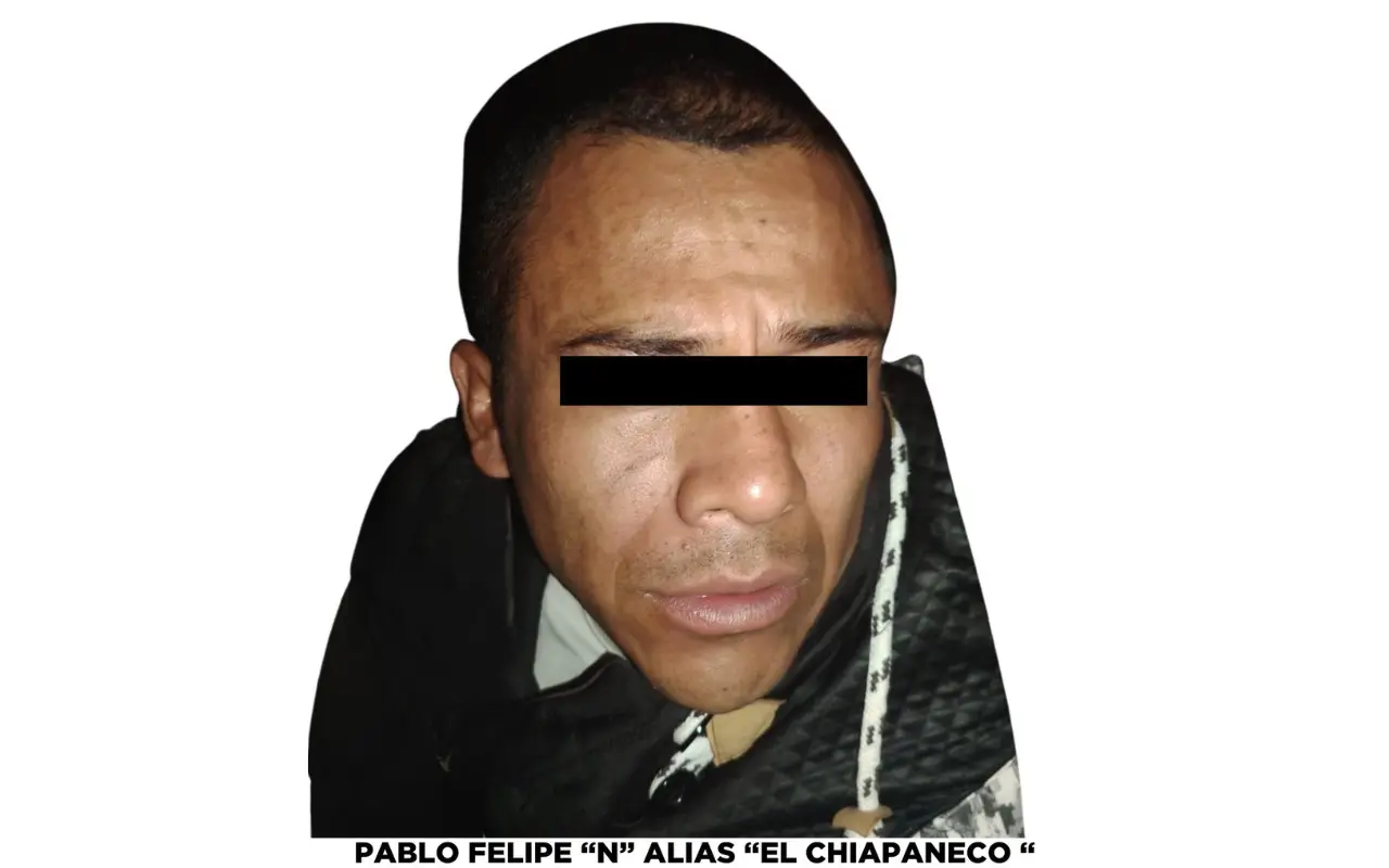 Felipe N alias El Chiapaneco. Foto: @FiscaliaEdomex (Canva)