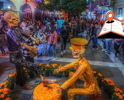 Feria del Alfeñique provoca cierres frente a Mercado Juárez; calles cerradas y rutas alternas