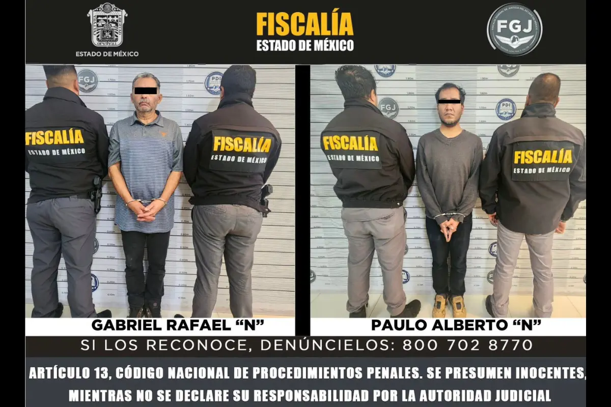 Detenidos por su presunta participación en el caso de Kimberly. Foto: Especiales