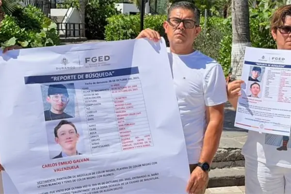 Caso Carlos Emilio: así se manifiesta en Mazatlán la familia del joven desaparecido Caso Carlos Emilio: así se manifiesta en Mazatlán la familia del joven desaparecido