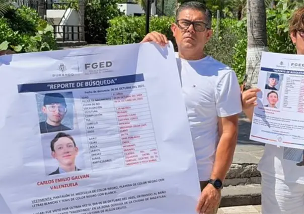 Caso Carlos Emilio: así se manifiesta en Mazatlán la familia del joven desaparecido