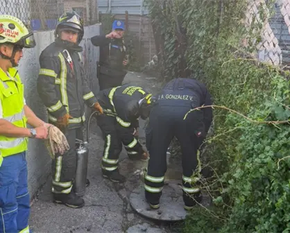 Explosión deja a dos hombres heridos al intentar robar cableado en la CDMX