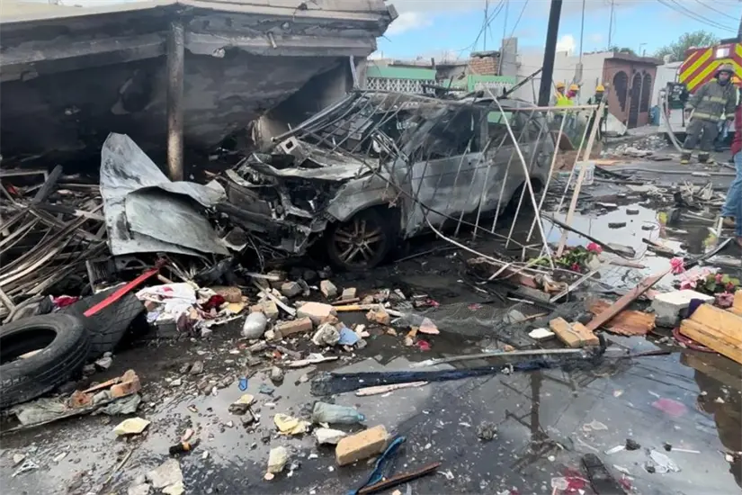 Una mujer falleció tras la explosión y otras dos resultaron lesionadas. Foto: Carlos García