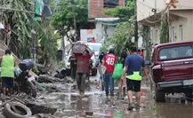 Bomberos voluntarios de Teotihuacán llevan ayuda a los afectados de Veracruz tras fuertes inundaciones