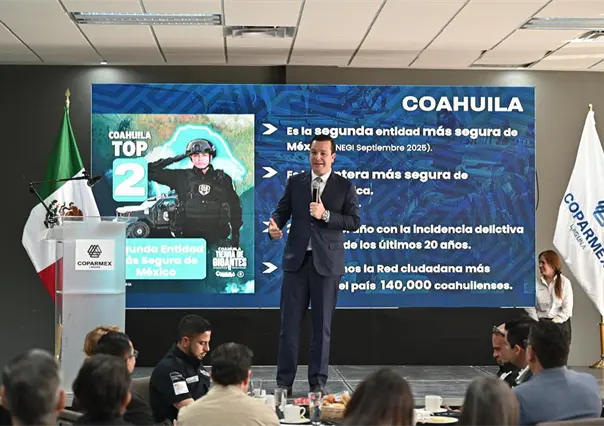 Fiscal Federico Fernández Coahuila comparte estrategias de seguridad en foro nacional de Coparmex