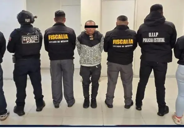 El Chiapaneco” fue capturado tras un operativo conjunto entre la Fiscalía mexiquense. Imagen: FGJEM