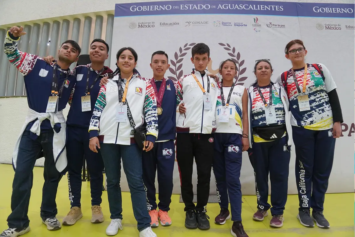Los paratletas sudcalifornianos obtuvieron un total de 15 medallas, logrando que BCS se ubicara en el lugar 15 del medallero nacional. Foto: Insude.