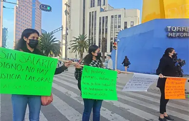 VIDEO | Trabajadores del SAT paralizan Reforma: exigen aumentos y mejores condiciones