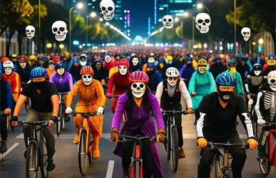 Prepara tu bici y tu disfraz: así será el paseo nocturno de Día de Muertos en CDMX