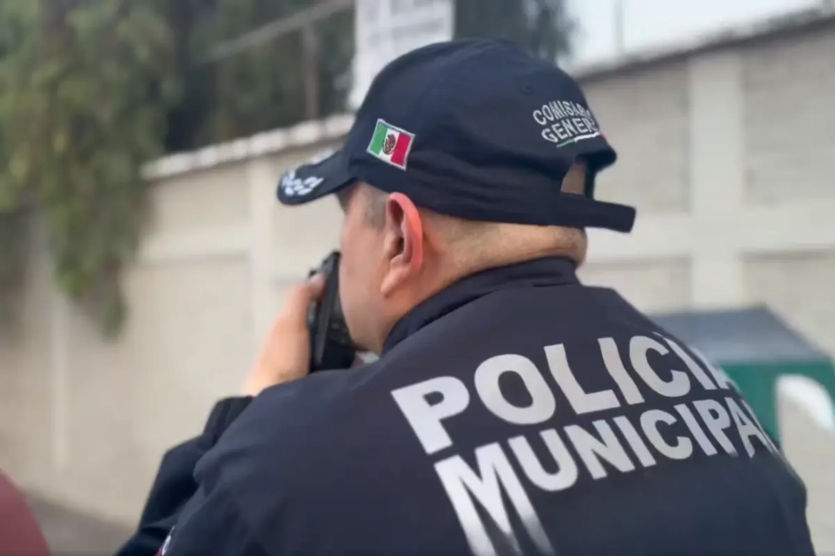Policía municipal del Edomex. Foto: X (@azucenacisneros)
