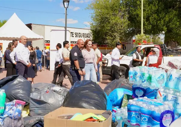 Envían 50 toneladas de ayuda de Nuevo Laredo al Sur de Tamaulipas y a Veracruz