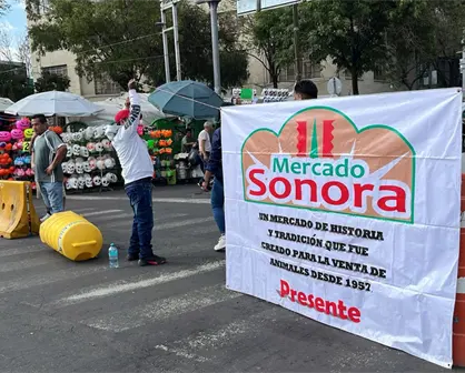 VIDEO | Protesta en Mercado de Sonora: comerciantes rechazan ley que prohibirá venta de animales en 2026