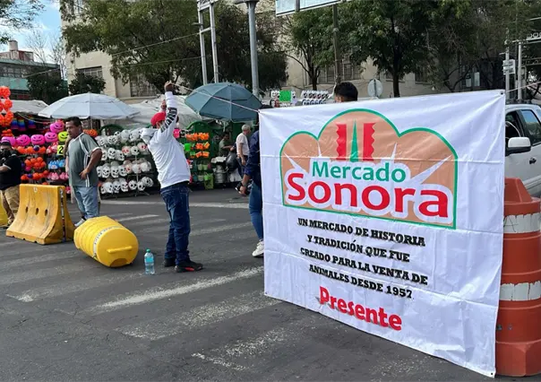 VIDEO | Protesta en Mercado de Sonora: comerciantes rechazan ley que prohibirá venta de animales en 2026