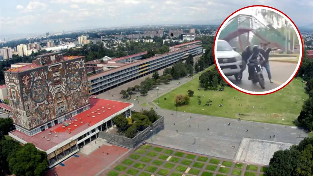 VIDEO | Personal de la UNAM y estudiantes frustran asalto en Ciudad Universitaria