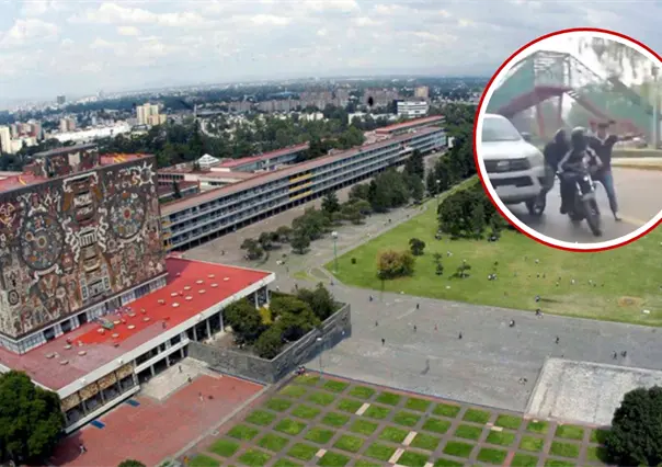 VIDEO | Personal de la UNAM y estudiantes frustran asalto en Ciudad Universitaria