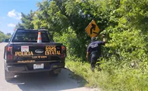 La SSP de Yucatán realiza labores de limpieza para liberar las señales de tránsito