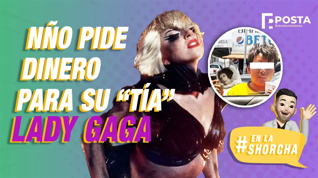 Niño pide dinero en la calle para su tía enferma; era una foto de Lady Gaga