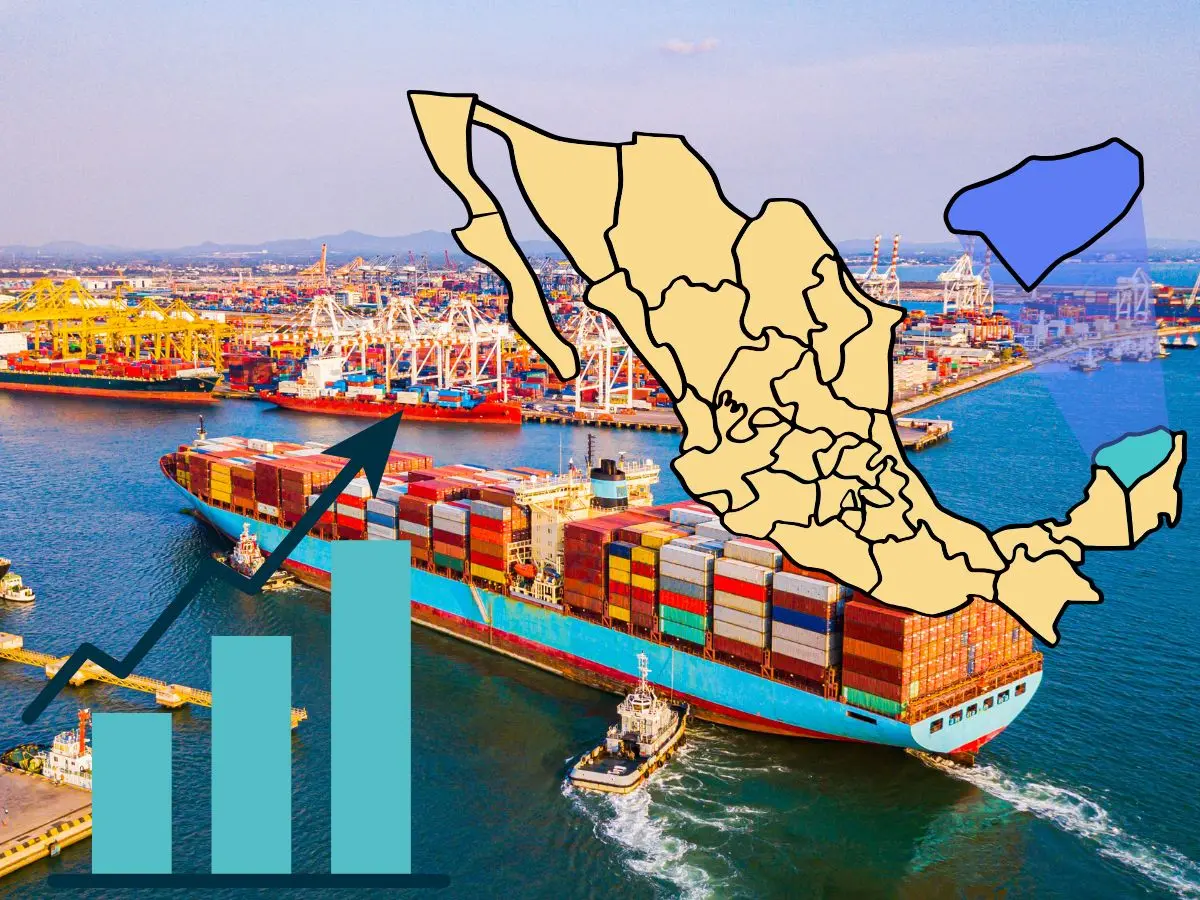 El segundo trimestre de 2025 fue muy bueno para Yucatán en el sector de las exportaciones, pues según datos del Inegi la entidad logró un aumento en sus ventas al extranjero, esto comparado con lo registrado el mismo periodo del año pasado.— Fuente Canva