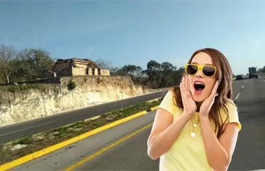 ¿Cómo llegaron estas estructuras mayas a estar junto a la carretera Mérida - Campeche?