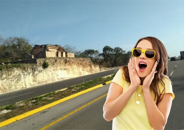 ¿Cómo llegaron estas estructuras mayas a estar junto a la carretera Mérida - Campeche?