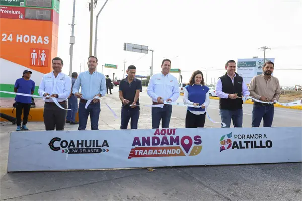 Javier Díaz entrega adecuaciones viales en bulevares Valdez Sánchez y Colosio en Saltillo