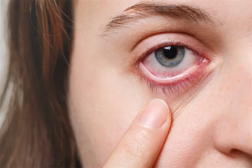 Ojos rojos e inflamados son síntomas de conjuntivitis | Foto: Freepik