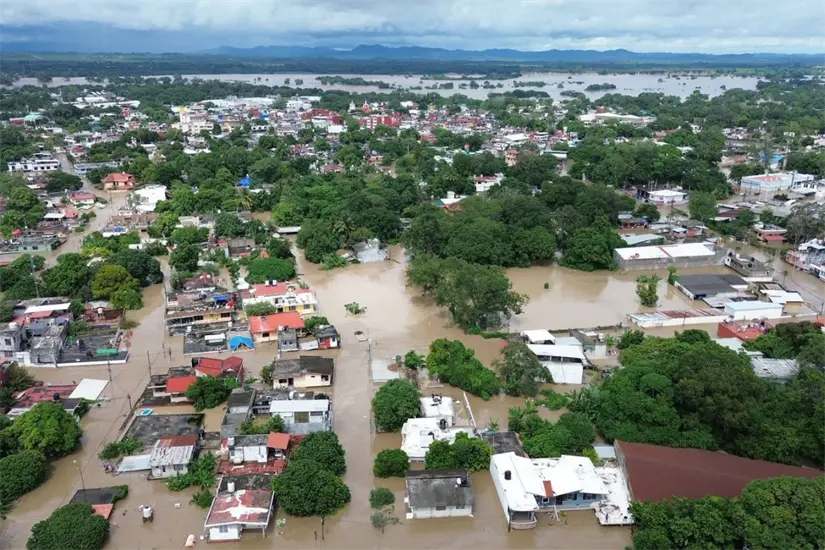 Miles de familias afectadas en el sur de Tamaulipas y parte de Veracruz | Foto: FB