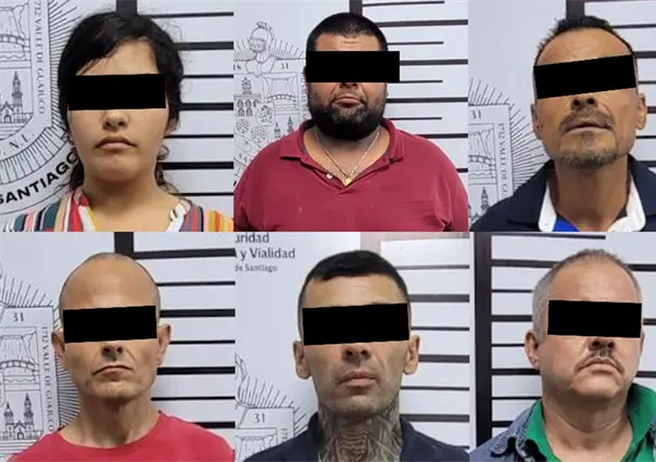 Detienen a seis personas por narcomenudeo en Santiago, Nuevo León
