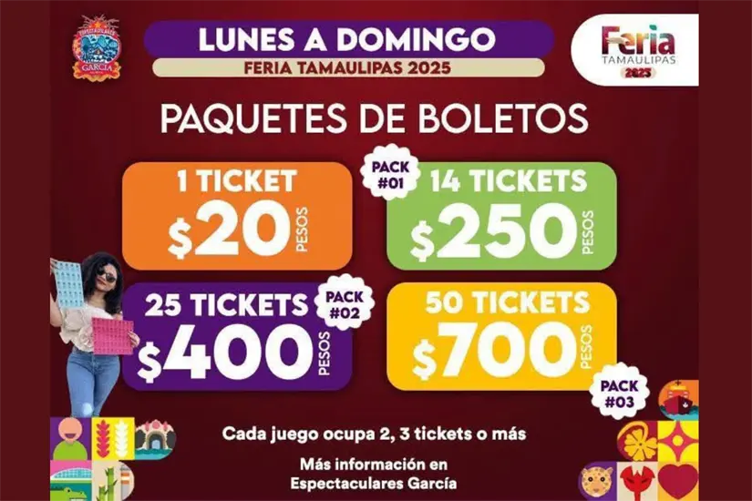 Puedes aprovechar cualquiera de estos paquetes para toda la semana | Foto: FB Espectaculares García