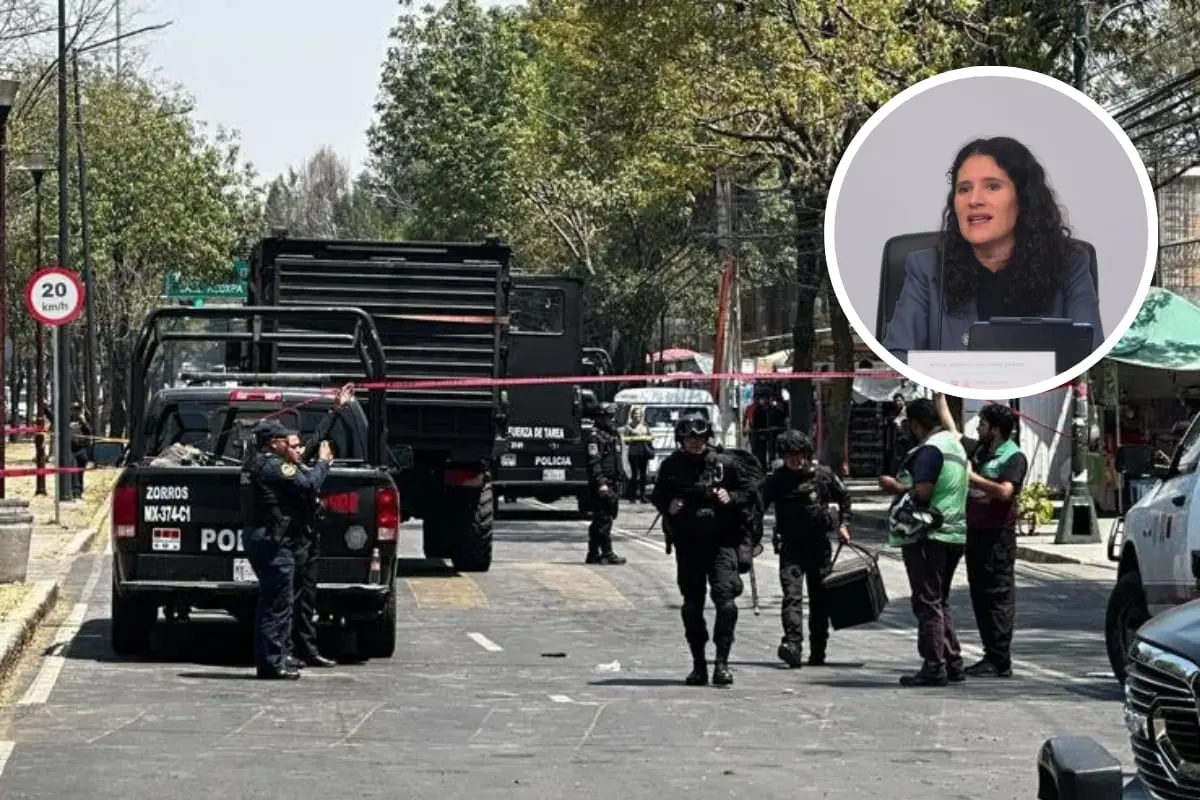 Operativo en CDMX, la fiscal general de CDMX Bertha Alcalde. Foto: Ramón Ramírez | Mario Flores | Canva
