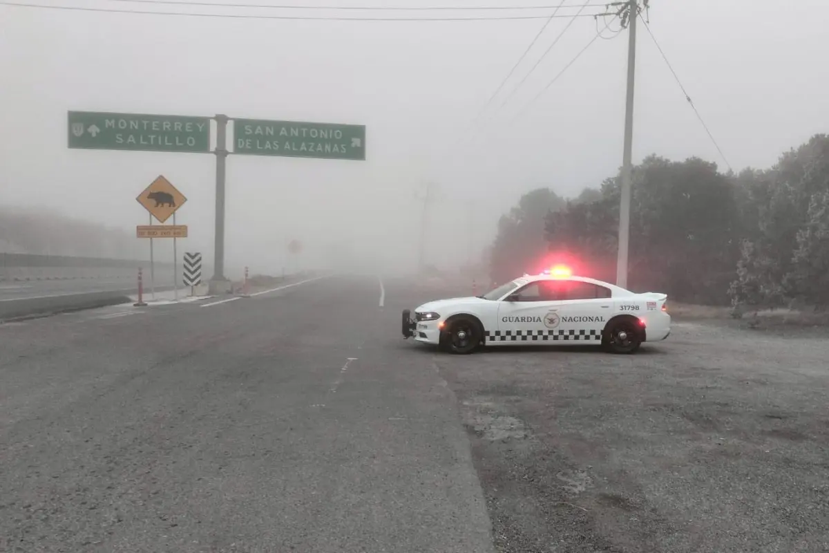 Bajas temperaturas en Coahuila Foto: Guardia Nacional
