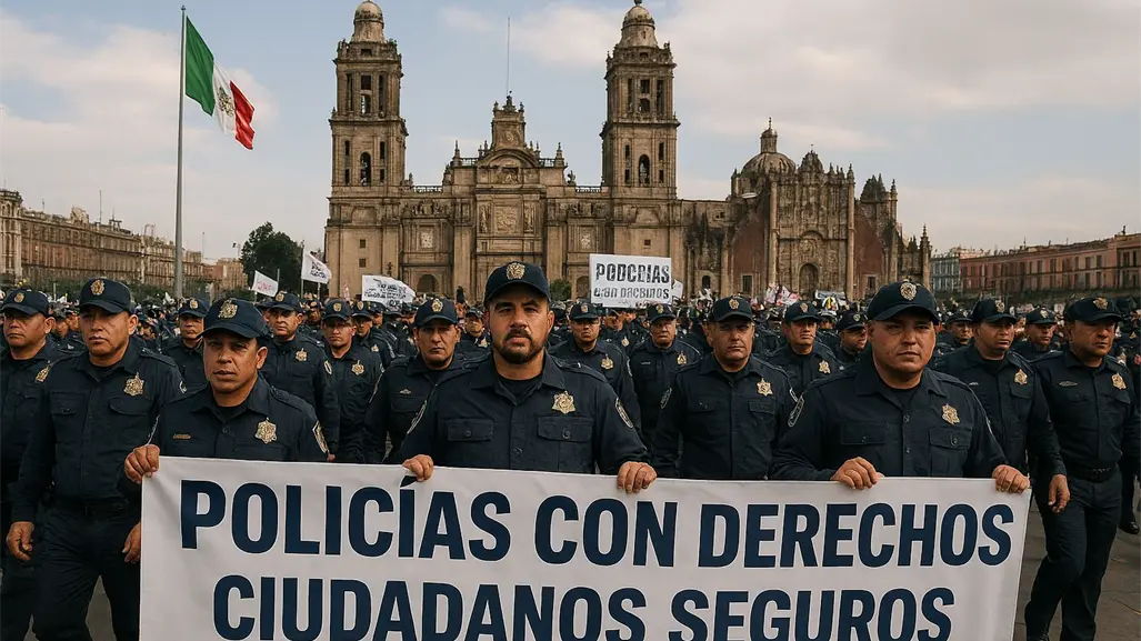 Marcha de policías en CDMX para exigir mejoras laborales: calles afectadas y rutas alternas
