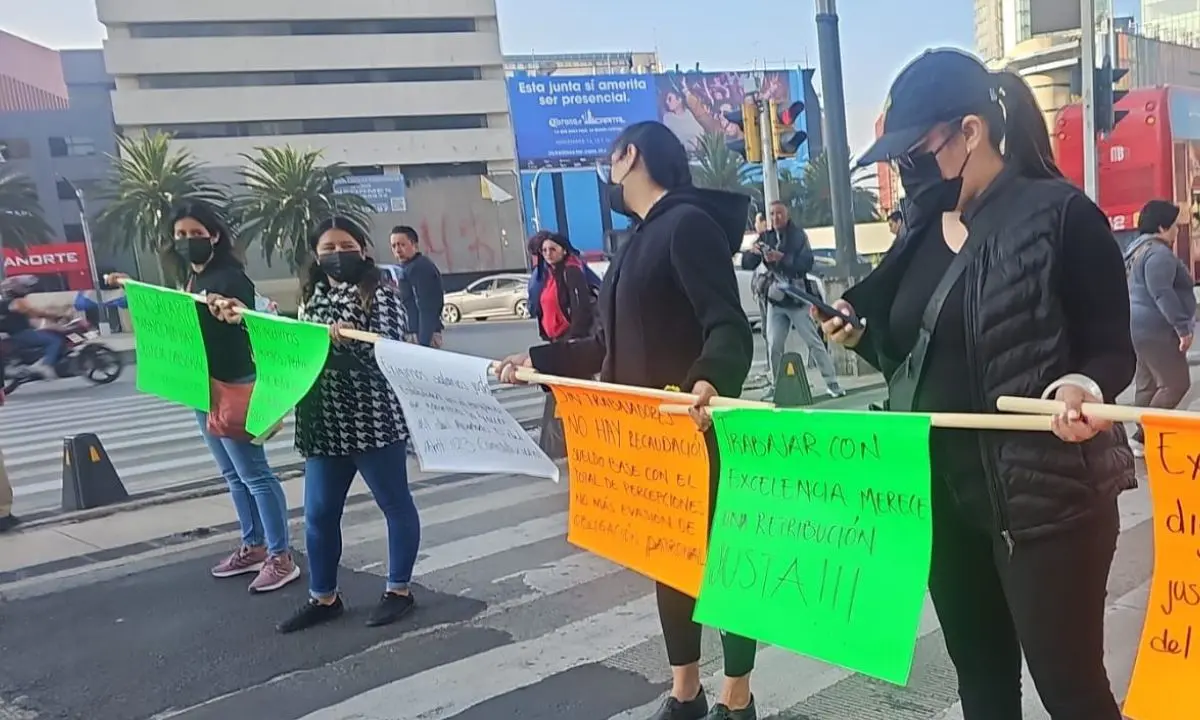 Bloqueo vial en CDMX. Foto: Ramón Ramírez