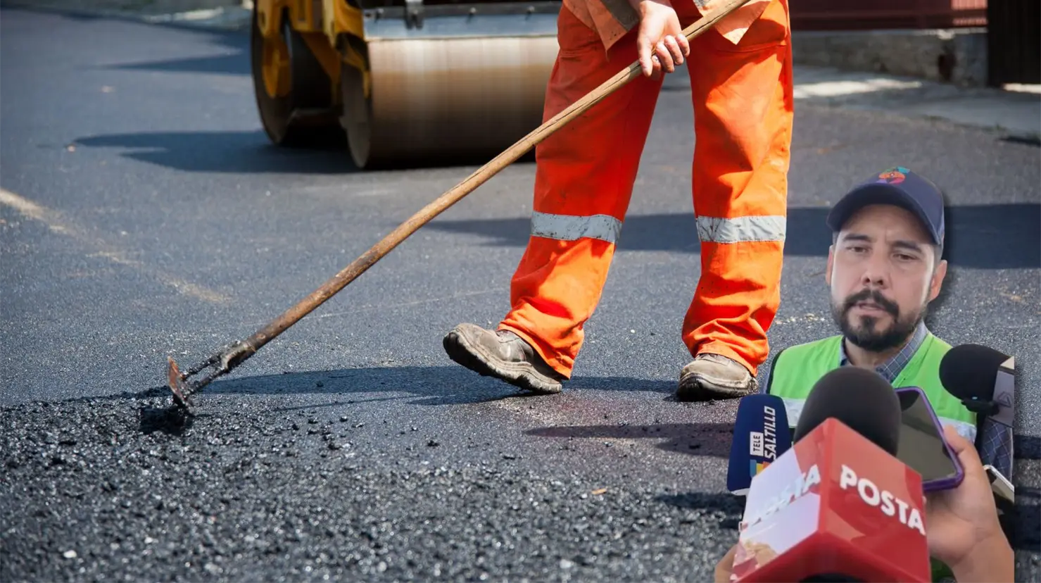 Antonio Nerio habló sobre las labores de pavimentación en Saltillo. (Fotografía: Marco Juárez | Canva)