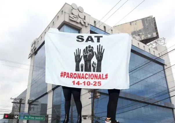 Empleados del SAT se manifiestan en Monterrey, ¿están abiertas las oficinas?