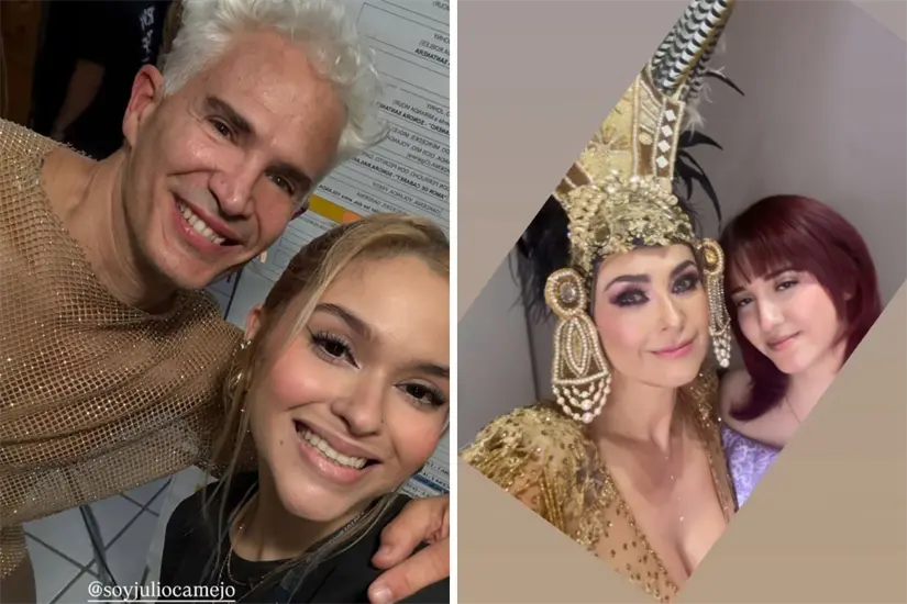 Foto: Julio Camejo / Instagram | Aracelyarambula / Instagram.