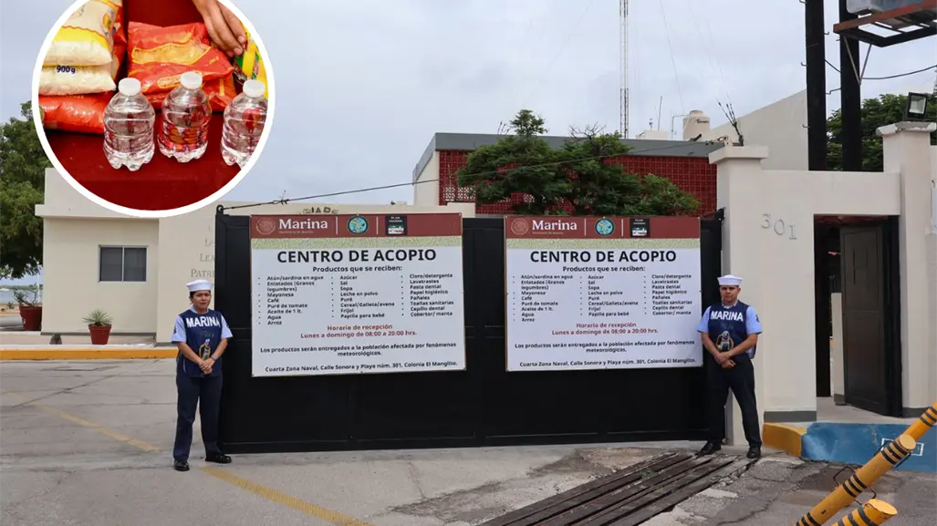 Marina en BCS activa centros de acopio: esto se puede donar
