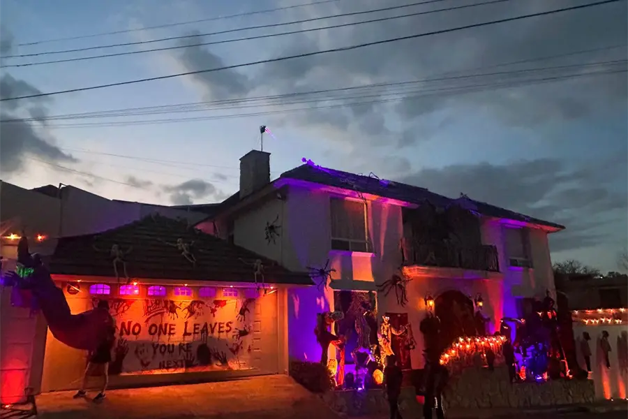 La casa del terror en San Nicolás: Glen Villarreal convierte su hogar en atracción de Halloween