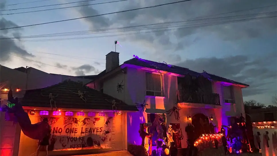 La casa del terror en San Nicolás: Glen Villarreal convierte su hogar en atracción de Halloween