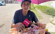 La diabetes amputó las piernas de Carlos, hoy vende dulces en las calles de Durango